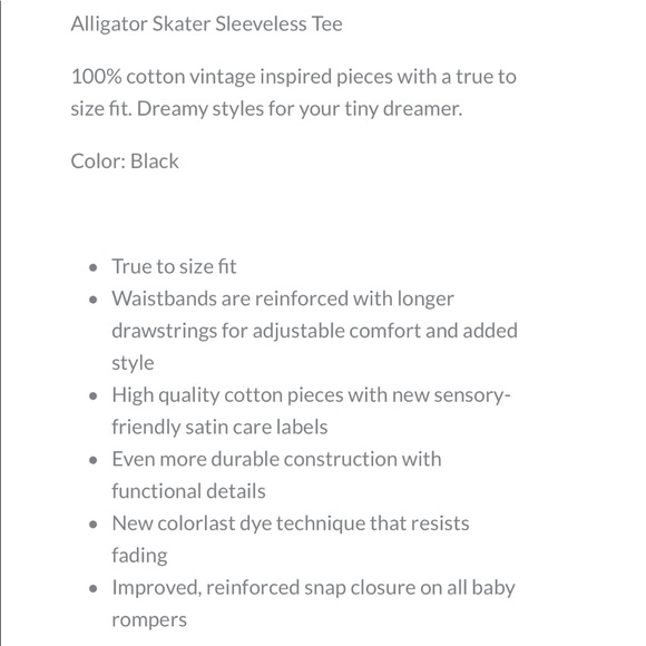 Ice cream castles alligator skater black tank top - Picture 6 of 6